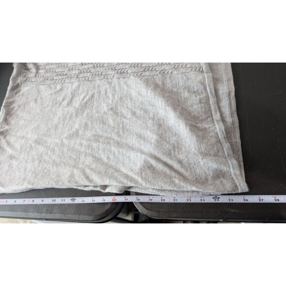 Susana Monaco Womens Gray Wool Blend Mock Neck Poncho Sweater One Size O/S Soft - Picture 8 of 9